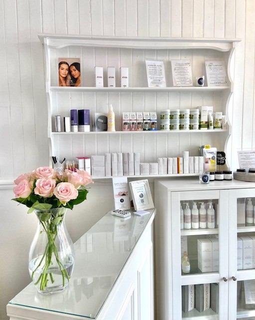 Reception area and retail display of products